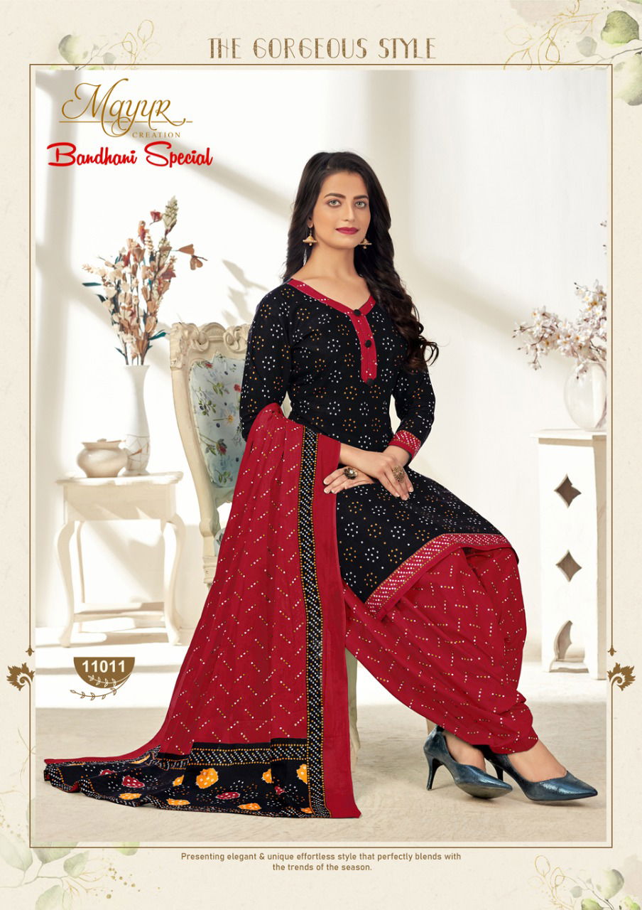 Mayur Bandhani Vol-11 Latest Fancy Designer Printed Pure Cotton Punjabi Salwar Suit Collection